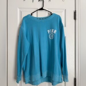 PINK Victoria's Secret Blue Crewneck Sweater